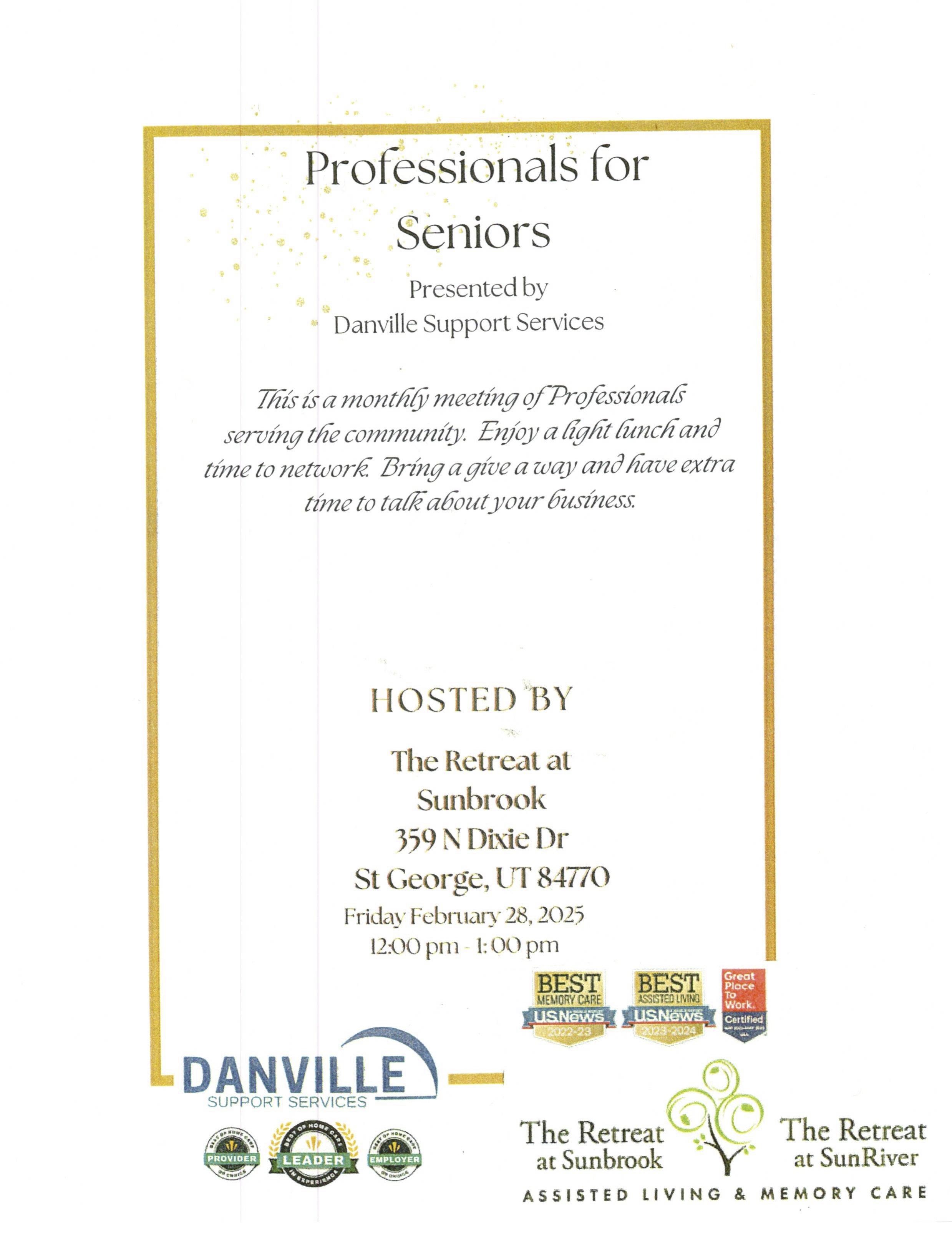 St. George Professionals for Senior - February 2025